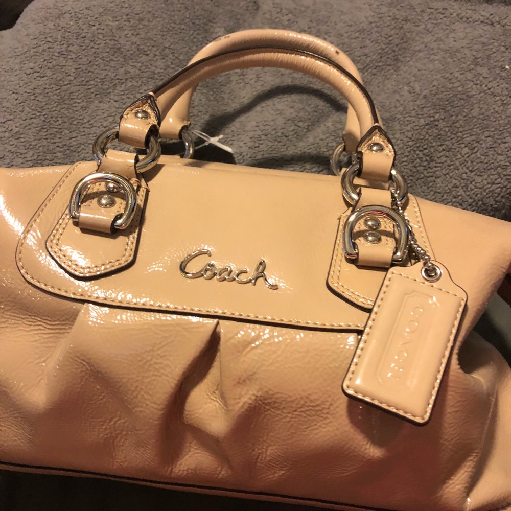 Coach Ashley nude bag